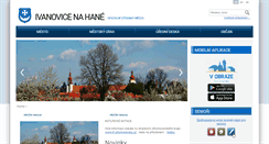 Desktop Screenshot of ivanovicenahane.cz